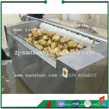 Advanced Sanshon MXJ-10G Fruit, Vegetable Brush Washing and Peeling Machine